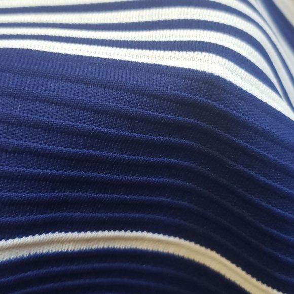 vintage Striped blue sleeveless Long vest - Picture 10 of 13